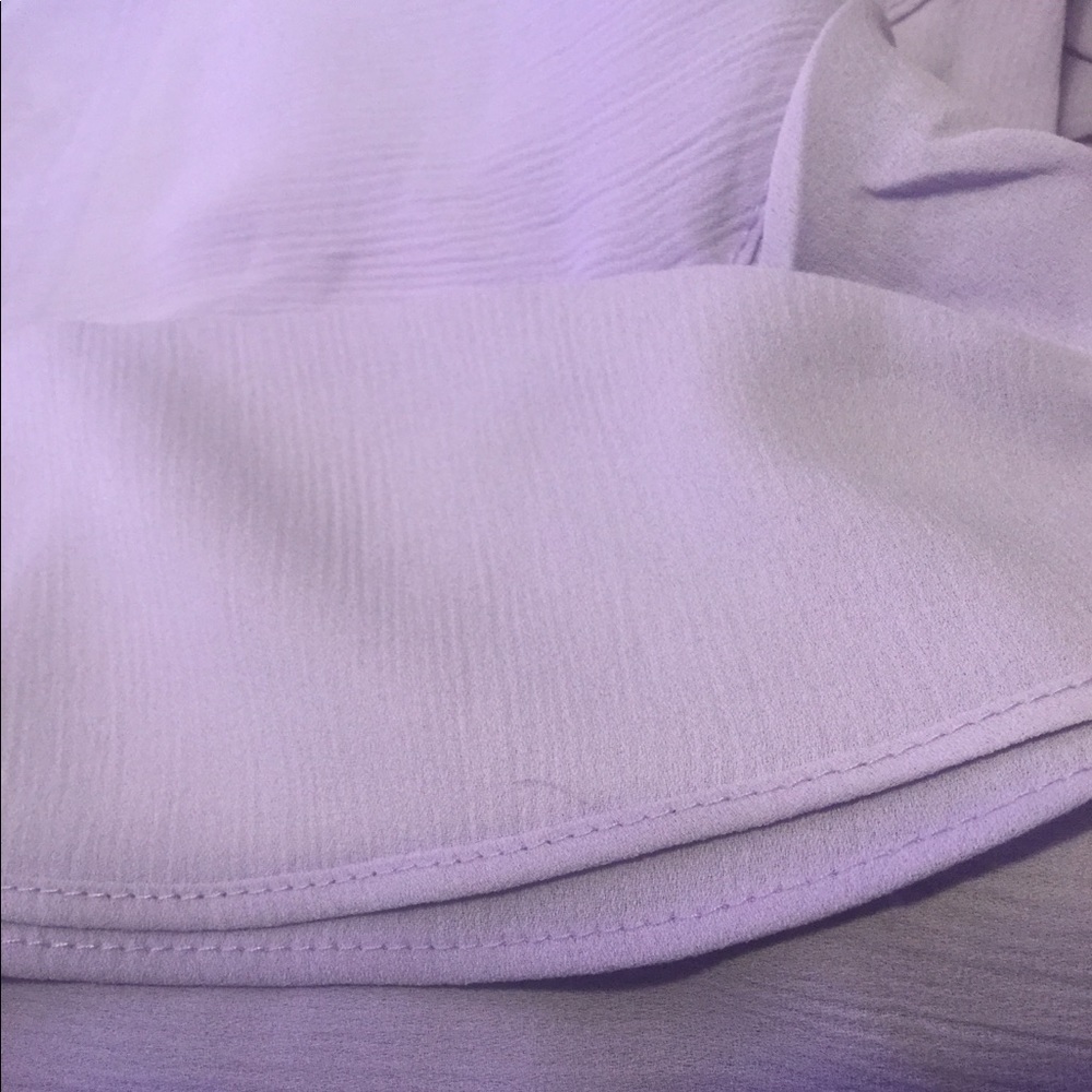 ❌DONATED❌Lilac Purple Ruffled Cascading Tie Waist Dress - Picture 12 of 14